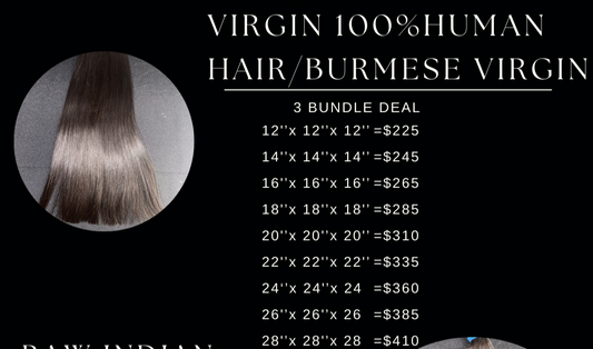 Virgin 100%Human Hair/Burmese Virgin